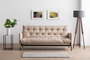 Atelier Del Sofa Renge - Sofá cama de 3 plazas Crema